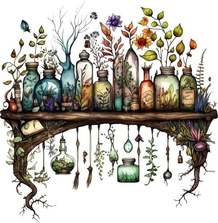 spell and potion jars